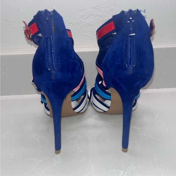 ALBA strappy suede stilettos - Picture 4 of 6